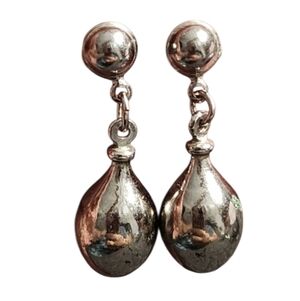 Silvertone Drop Earrings